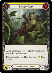 Savage Feast (Yellow) [WTR015-R] Alpha Print Rainbow Foil - Devastation Store | Devastation Store