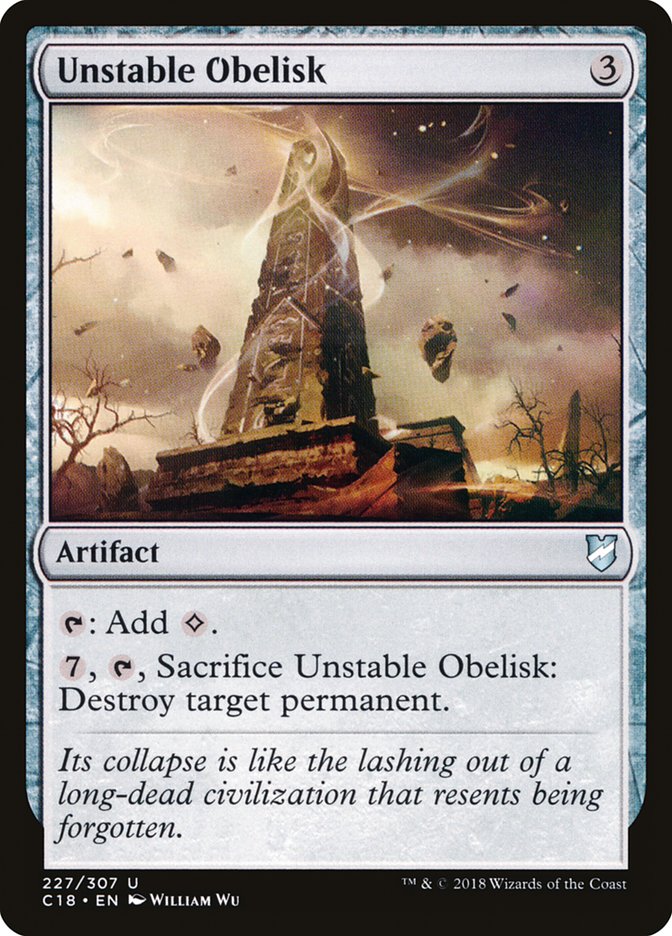Unstable Obelisk [Commander 2018] - Devastation Store | Devastation Store