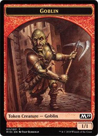 Goblin // Thopter Double-sided Token (Game Night) [Core Set 2019 Tokens] | Devastation Store