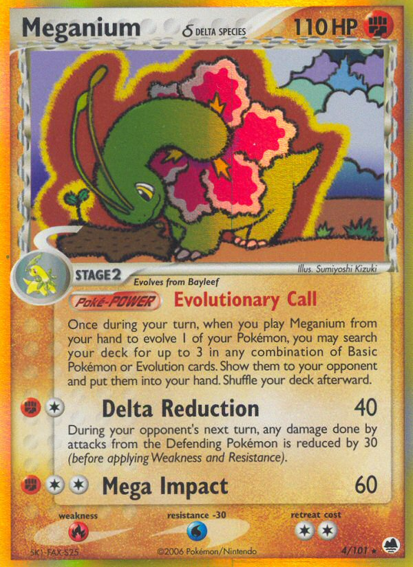 Meganium (4/101) (Delta Species) [EX: Dragon Frontiers] | Devastation Store