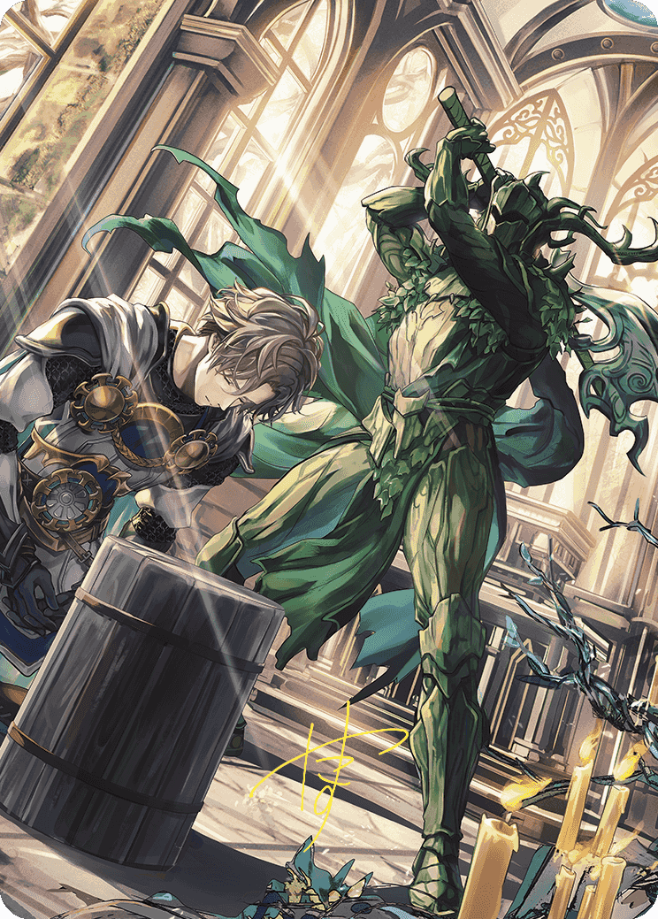 Karmic Justice Anime Art Card (Gold-Stamped Signature) [Wilds of Eldraine Art Series] | Devastation Store
