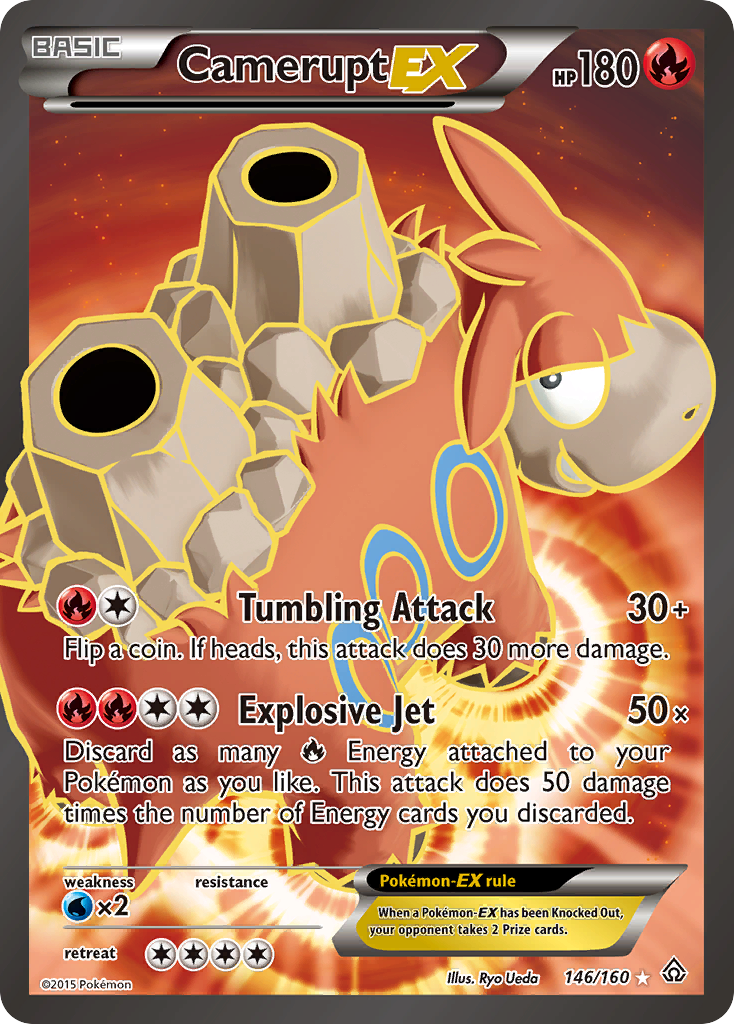 Camerupt EX (146/160) [XY: Primal Clash] | Devastation Store