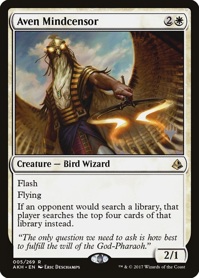 Aven Mindcensor (Promo Pack) [Amonkhet Promos] | Devastation Store