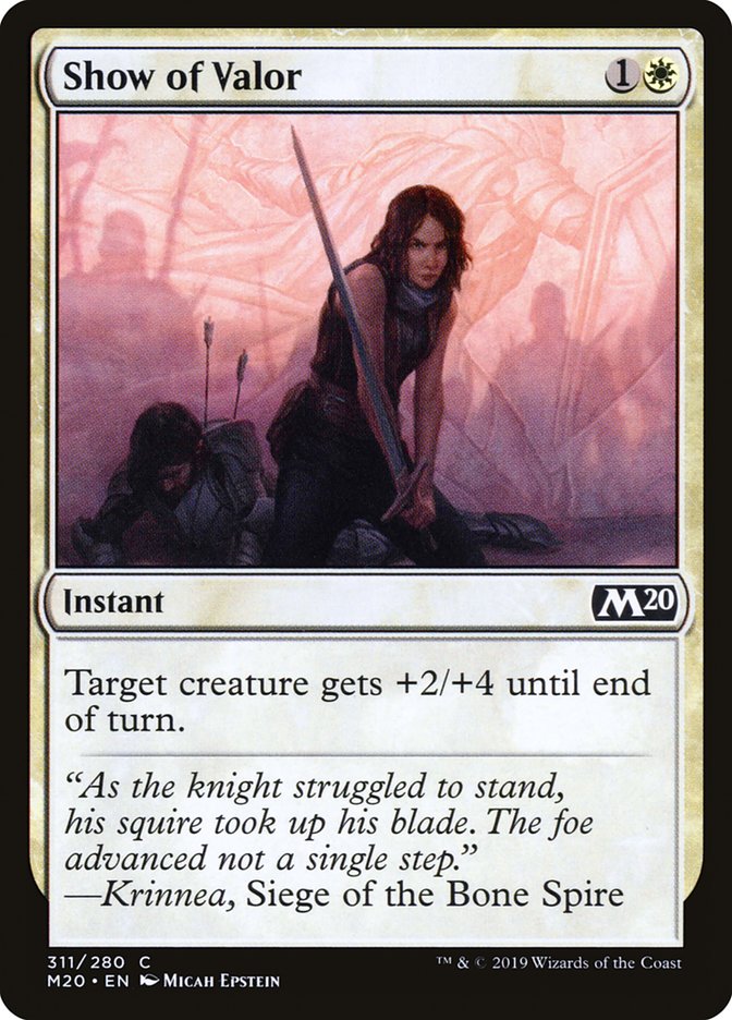 Show of Valor [Core Set 2020] | Devastation Store