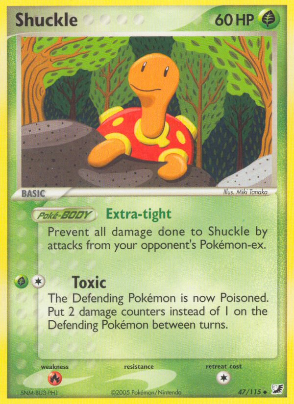 Shuckle (47/115) [EX: Unseen Forces] | Devastation Store