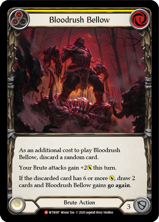 Bloodrush Bellow [WTR007] Unlimited Edition Rainbow Foil - Devastation Store | Devastation Store
