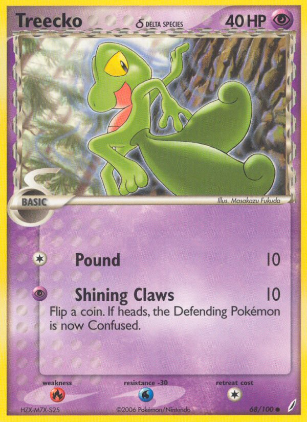 Treecko (68/100) (Delta Species) [EX: Crystal Guardians] | Devastation Store