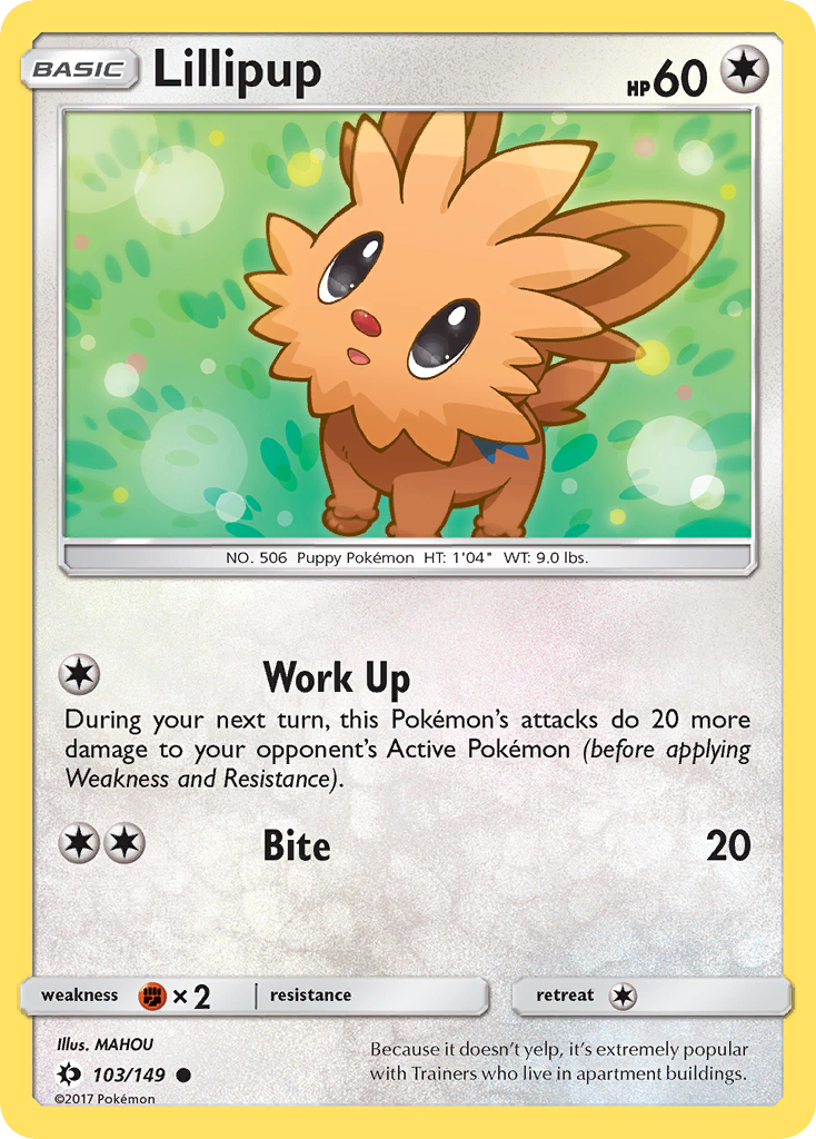 Lillipup (103/149) [Sun & Moon: Base Set] | Devastation Store