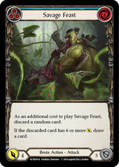 Savage Feast (Blue) [WTR016-R] Alpha Print Rainbow Foil - Devastation Store | Devastation Store