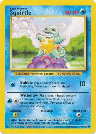 Squirtle (63/102) [Base Set Unlimited] | Devastation Store