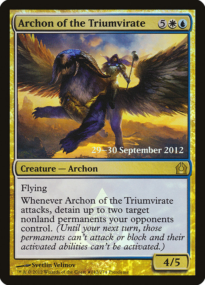 Archon of the Triumvirate [Return to Ravnica Prerelease Promos] - Devastation Store | Devastation Store