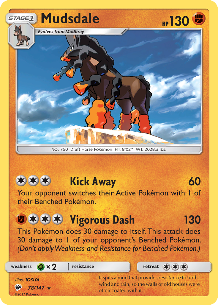 Mudsdale (78/147) [Sun & Moon: Burning Shadows] | Devastation Store
