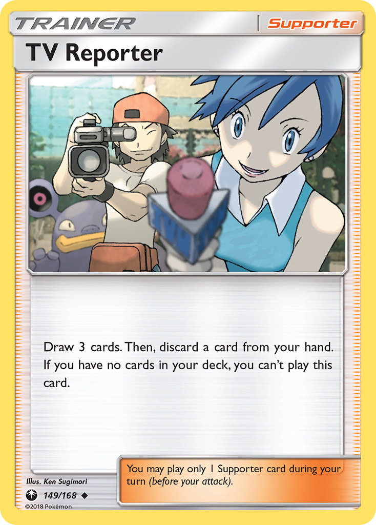 TV Reporter (149/168) [Sun & Moon: Celestial Storm] | Devastation Store