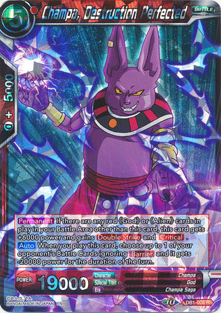 Champa, Destruction Perfected (DB1-006) [Dragon Brawl] | Devastation Store