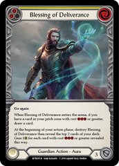 Blessing of Deliverance (Yellow) [WTR055-R] Alpha Print Rainbow Foil - Devastation Store | Devastation Store