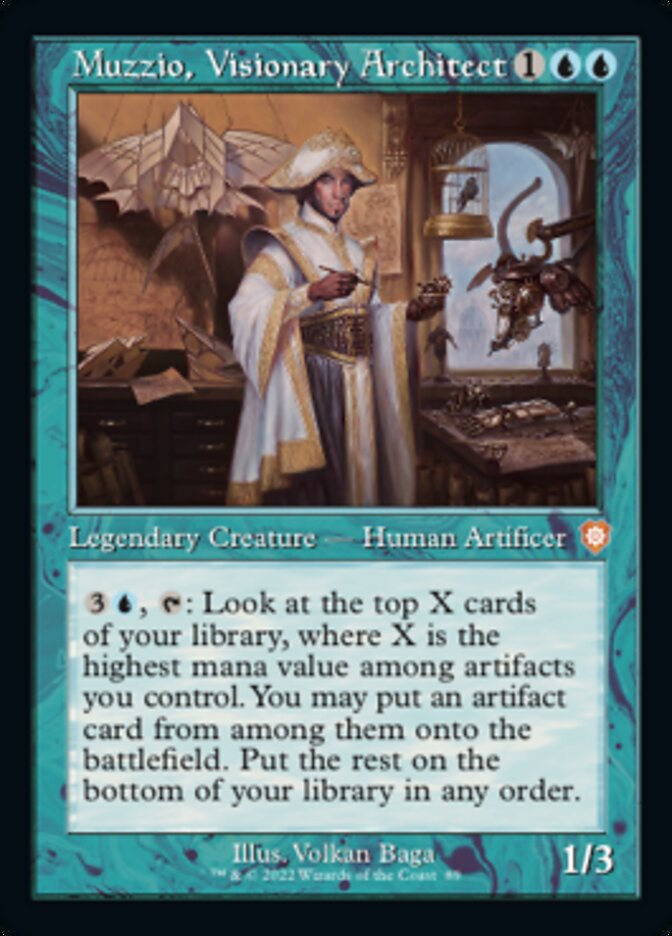 Muzzio, Visionary Architect (Retro) [The Brothers' War Commander] | Devastation Store