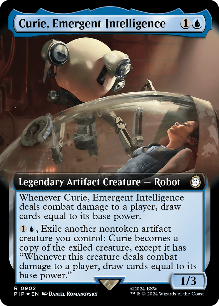 Curie, Emergent Intelligence (Extended Art) (Surge Foil) [Fallout] | Devastation Store