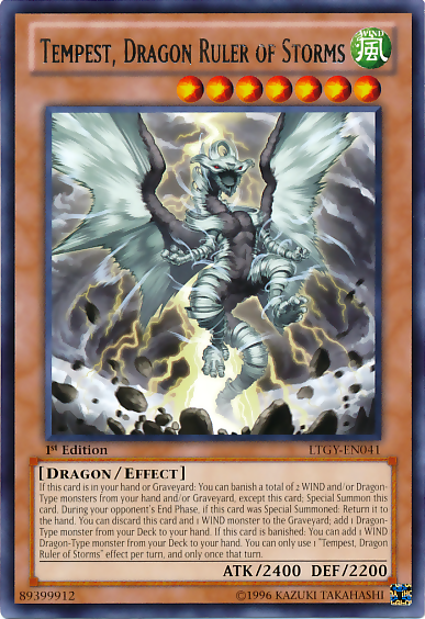 Tempest, Dragon Ruler of Storms [LTGY-EN041] Rare | Devastation Store
