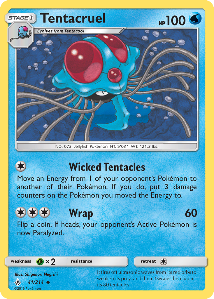 Tentacruel (41/214) [Sun & Moon: Unbroken Bonds] | Devastation Store