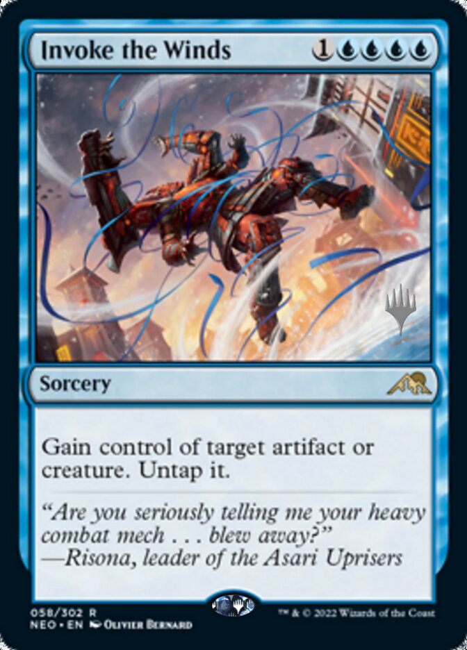 Invoke the Winds (Promo Pack) [Kamigawa: Neon Dynasty Promos] | Devastation Store