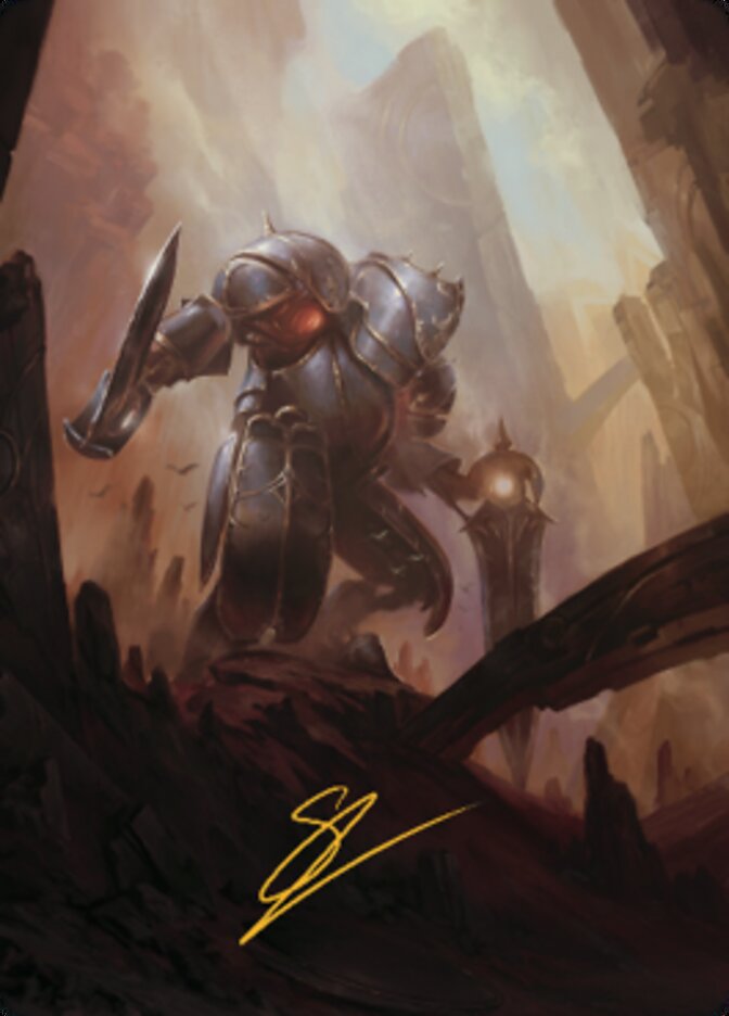 Mountain Art Card (Gold-Stamped Signature) [The Brothers' War Art Series] | Devastation Store