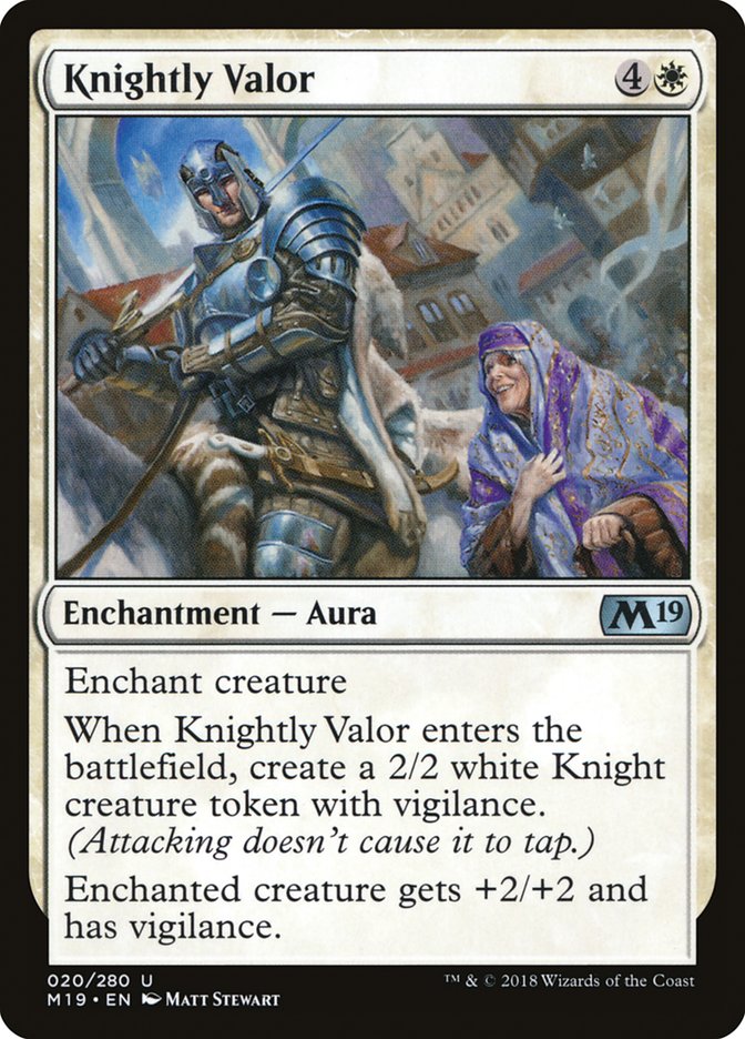 Knightly Valor [Core Set 2019] - Devastation Store | Devastation Store
