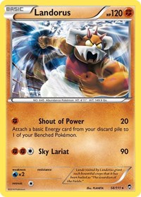 Landorus (58/111) (Theme Deck Exclusive) [XY: Furious Fists] | Devastation Store