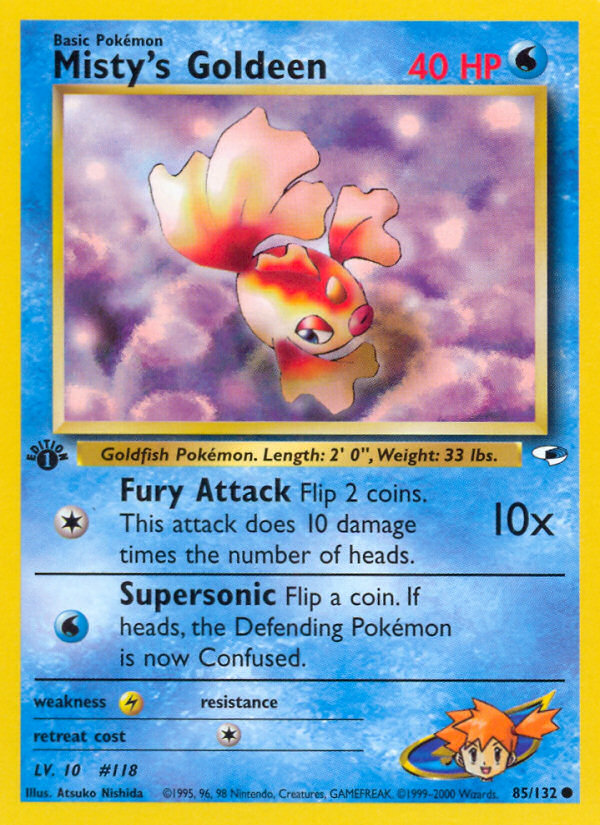 Misty's Goldeen (85/132) [Gym Heroes 1st Edition] | Devastation Store