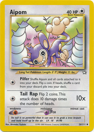 Aipom (26/111) [Neo Genesis Unlimited] | Devastation Store