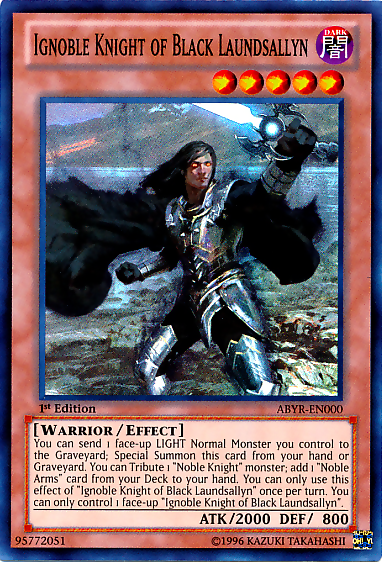 Ignoble Knight of Black Laundsallyn [ABYR-EN000] Super Rare | Devastation Store