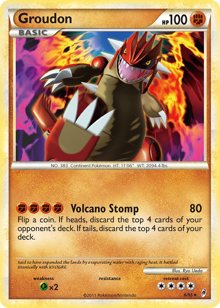 Groudon (6/95) (Theme Deck Exclusive) [HeartGold & SoulSilver: Call of Legends] | Devastation Store
