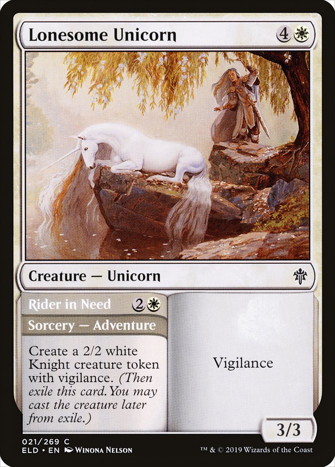 Lonesome Unicorn // Rider in Need [Throne of Eldraine] | Devastation Store