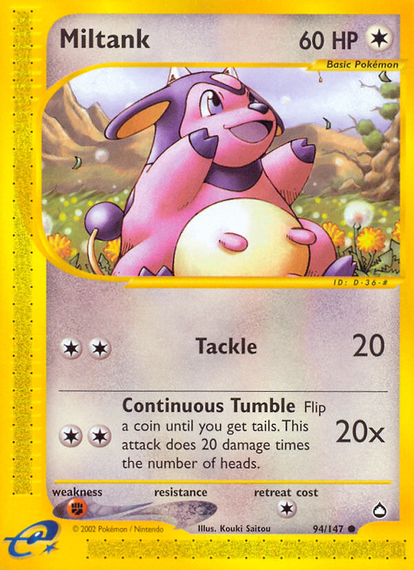 Miltank (94/147) [Aquapolis] | Devastation Store