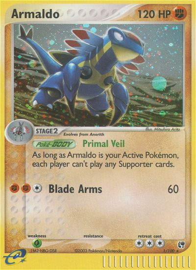 Armaldo (1/100) [EX: Sandstorm] | Devastation Store