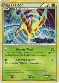 Leafeon (17/90) (Prerelease Promo) [Staff] [Nintendo: Black Star Promos] | Devastation Store