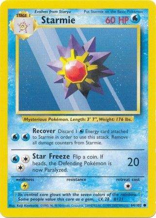 Starmie (64/102) [Base Set Unlimited] | Devastation Store