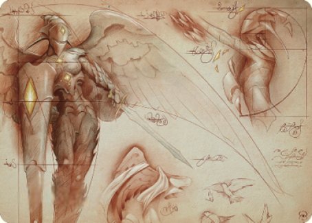 Platinum Angel Art Card [The Brothers' War Art Series] | Devastation Store