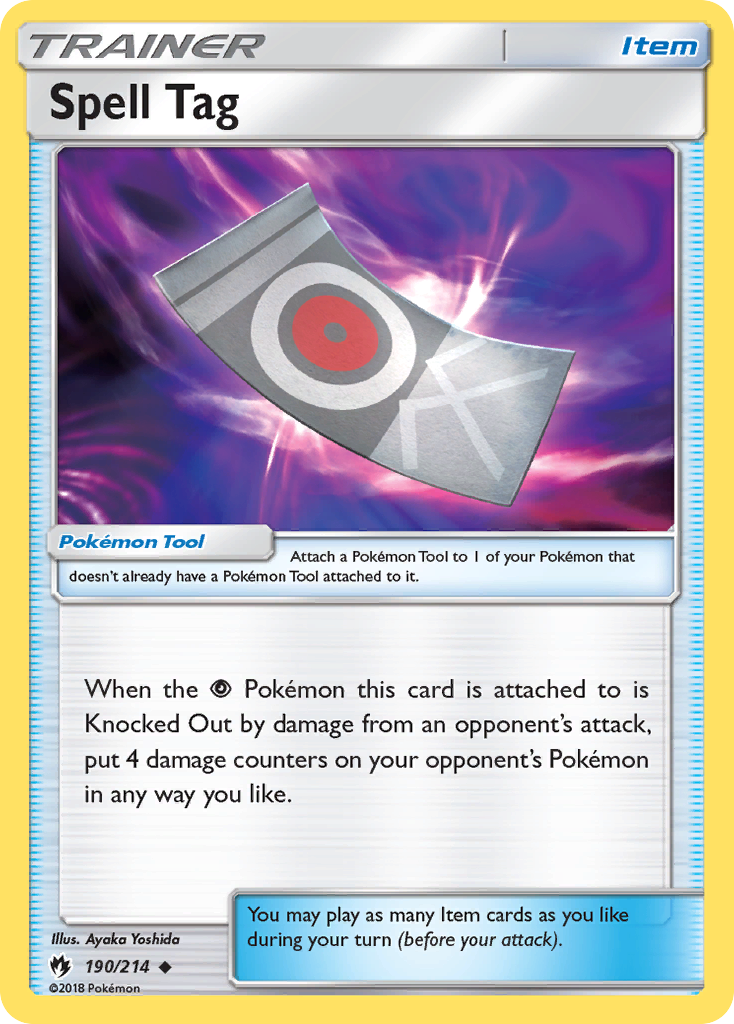Spell Tag (190/214) [Sun & Moon: Lost Thunder] - Devastation Store | Devastation Store