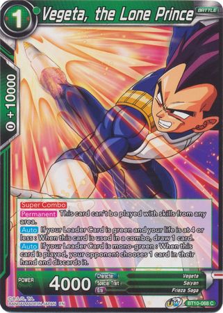 Vegeta, the Lone Prince [BT10-068] | Devastation Store