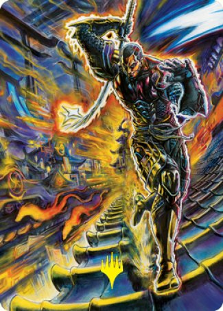 Kaito Shizuki 2 Art Card (Gold-Stamped Signature) [Kamigawa: Neon Dynasty Art Series] | Devastation Store