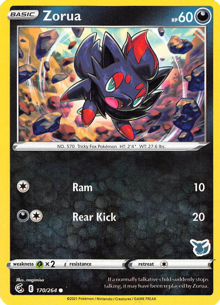 Zorua (170/264) (Eevee Deck) [Battle Academy 2022] | Devastation Store