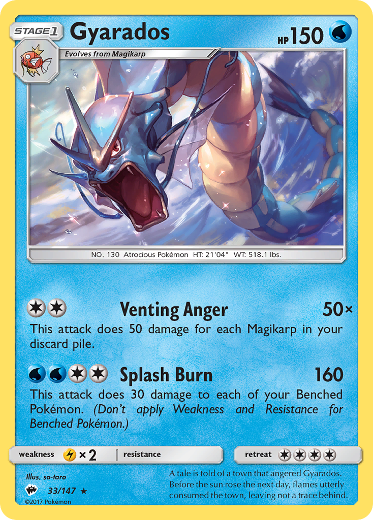 Gyarados (33/147) [Sun & Moon: Burning Shadows] | Devastation Store
