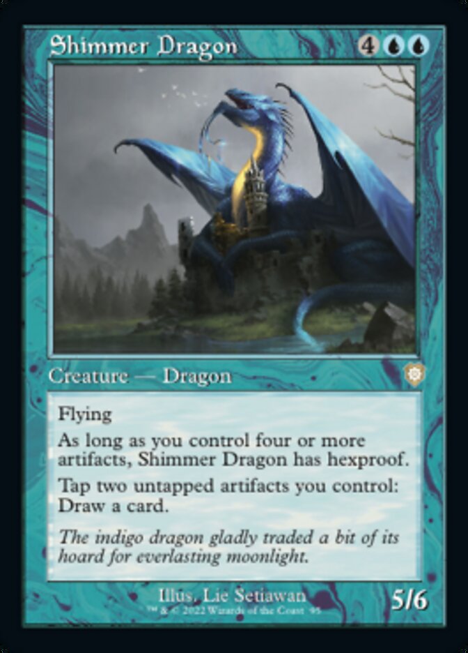 Shimmer Dragon (Retro) [The Brothers' War Commander] | Devastation Store