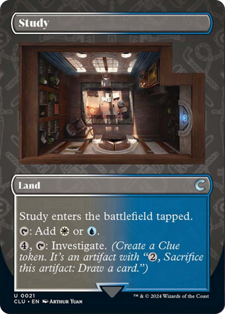 Study (Borderless) [Ravnica: Clue Edition] | Devastation Store