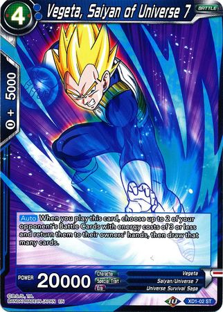 Vegeta, Saiyan of Universe 7 [XD1-02] | Devastation Store