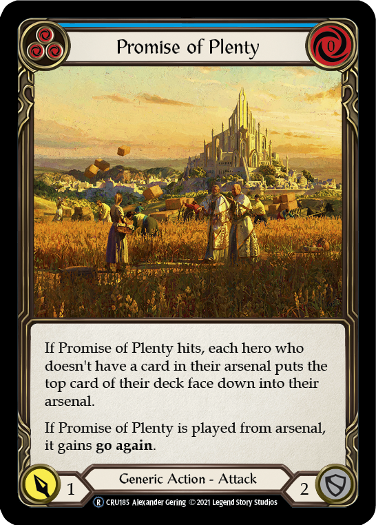 Promise of Plenty (Blue) [CRU185] Unlimited Normal | Devastation Store