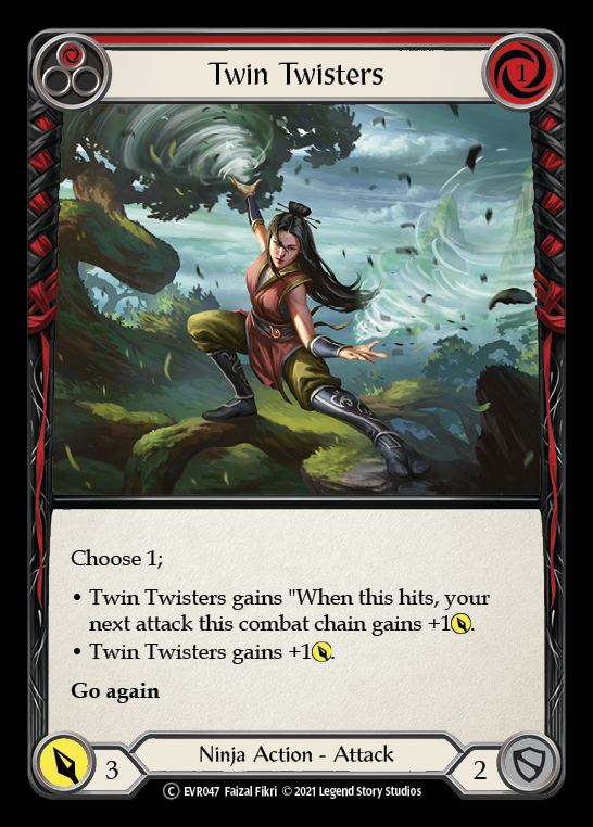 Twin Twisters (Red) [EVR047] (Everfest)  1st Edition Normal | Devastation Store