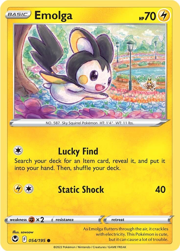Emolga (054/195) [Sword & Shield: Silver Tempest] | Devastation Store
