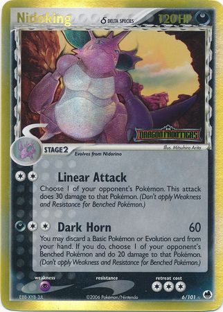 Nidoking (6/101) (Delta Species) (Stamped) [EX: Dragon Frontiers] | Devastation Store