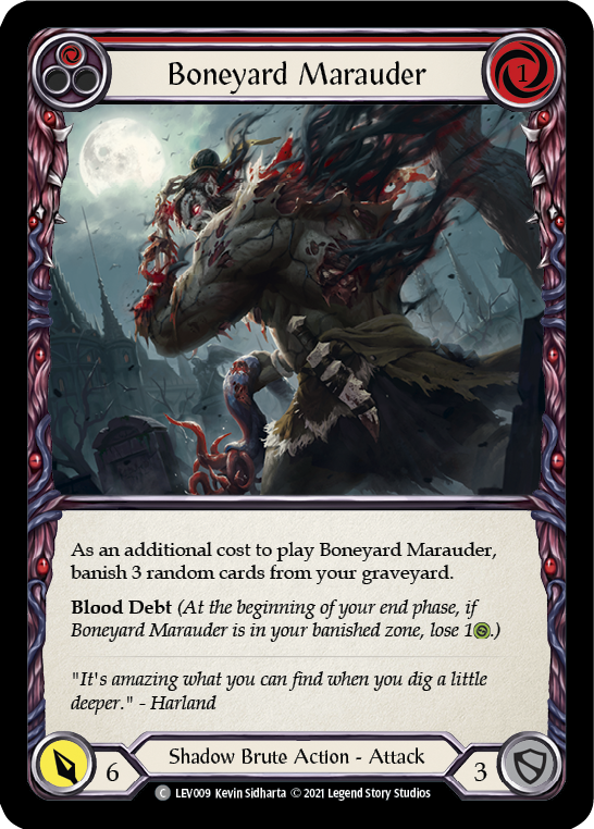 Boneyard Marauder (Red) [LEV009] (Monarch Levia Blitz Deck) | Devastation Store